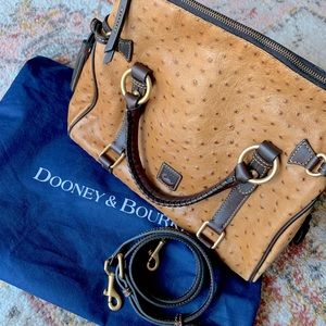 Dooney and Bourke Leather Ostrich Embossed Satchel